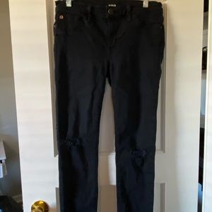 Hudson Black Distressed Jeans